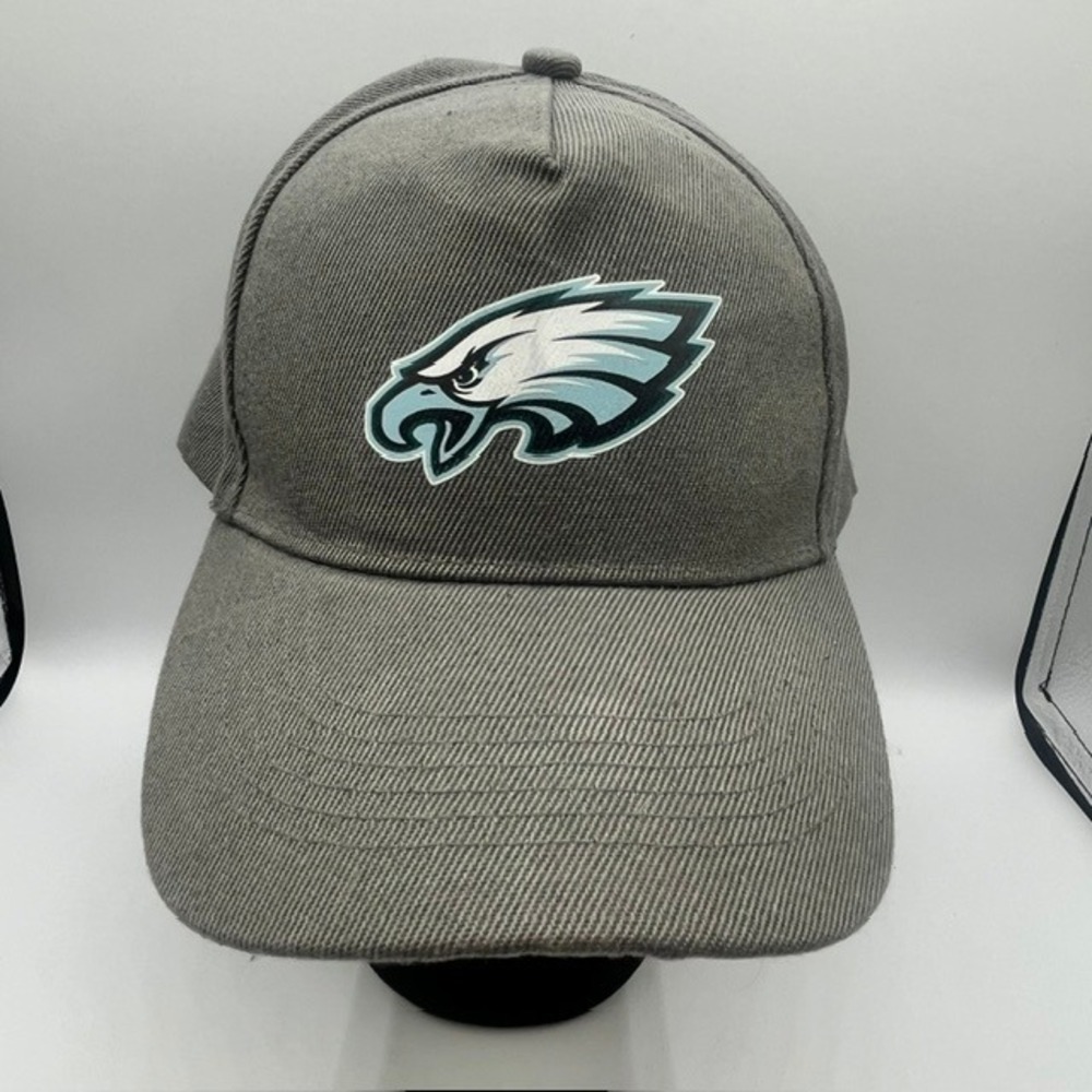 Philadelphia Eagles Hat Gray Adjustable Baseball Cap NFL Football Fan Gear
